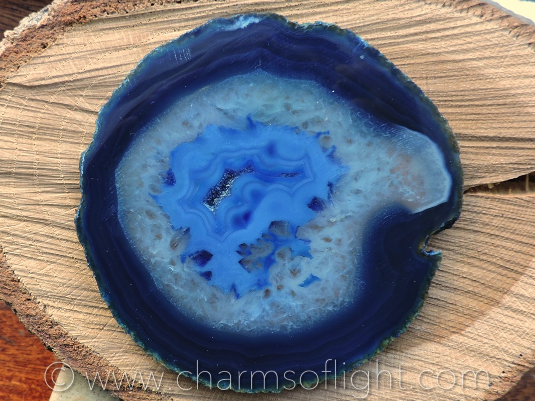 Agate Slice - Blue